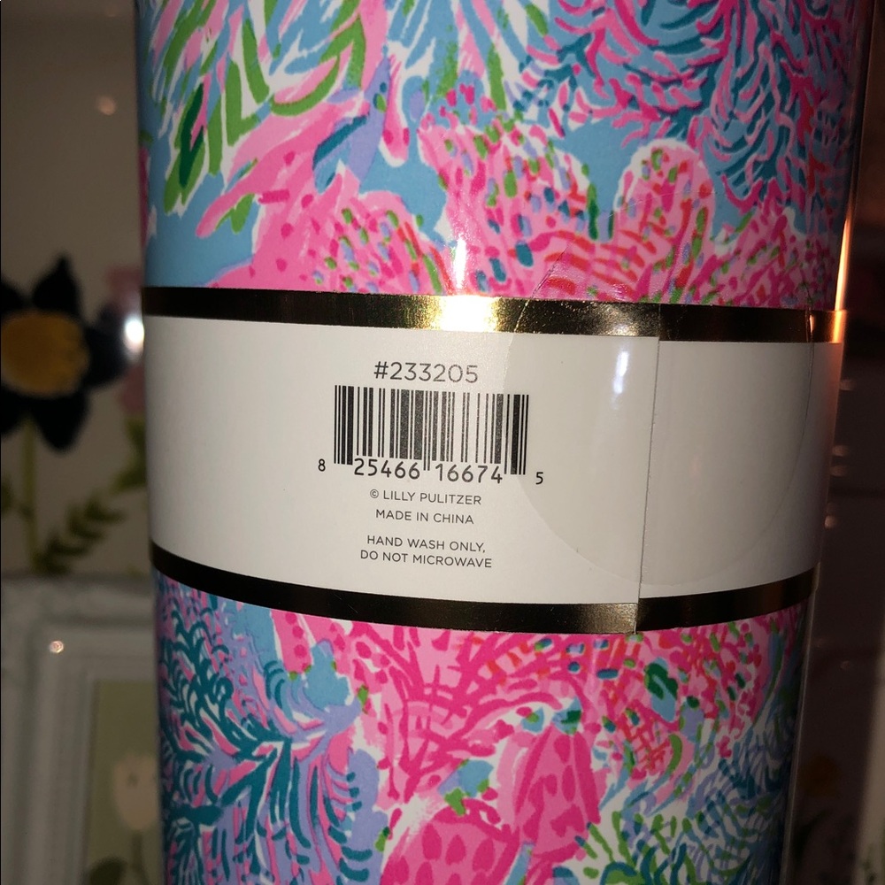 Lilly Pulitzer Stainless Steel Water Bottle Featured In Cay To My Heart 20oz - Picture 5 of 11